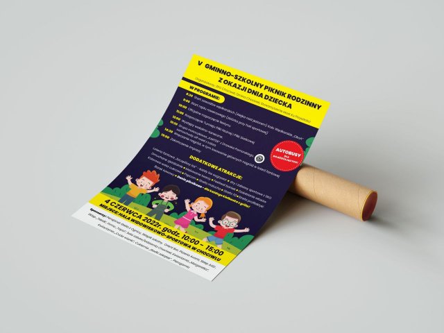 Projekt plakatu dla Gminno- Szkolnego pikniku rodzinnego
