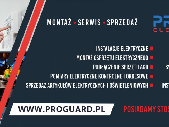 Wykonanie cover na facebook dla Proguard Elektrotechnika