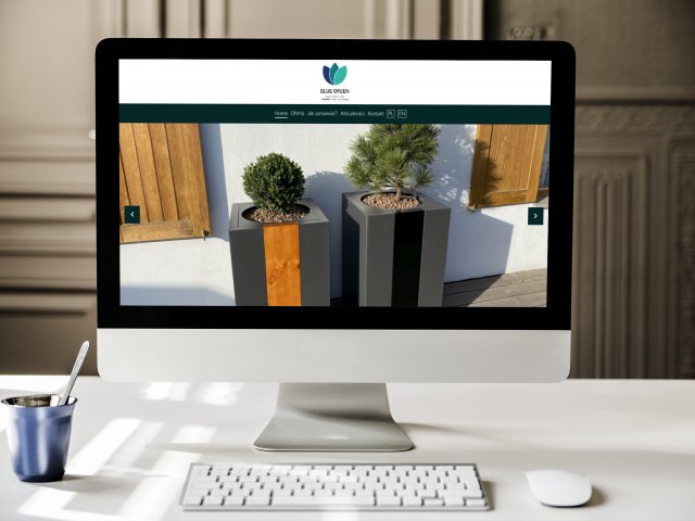 Strona internetowa dla Blue Green