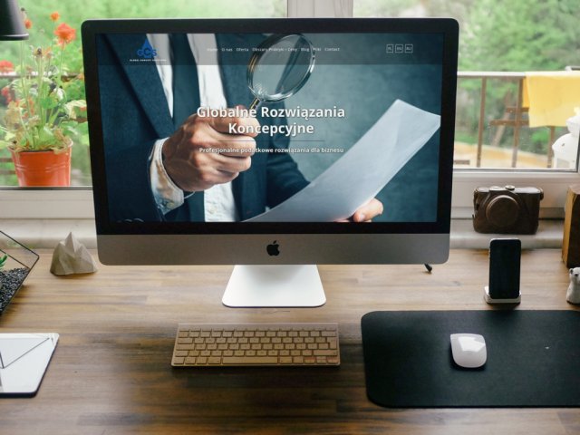 Strona internetowa dla Global Concept Solutions