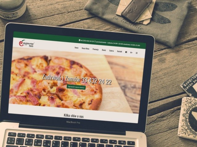 Wykonanie strony internetowej dla restauracji pepperoni