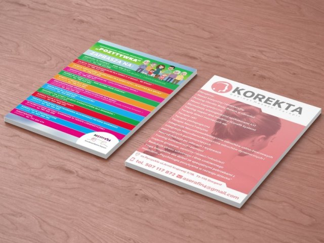 Wspólny projekt ulotki dla Pozytywka i Korekta:)