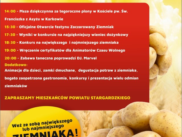 Patronat graficzny Multicolor Studio Reklamy zaprasza na wydarzenie "Zaczarowany ziemniak - zakręcenie Animatorzy"