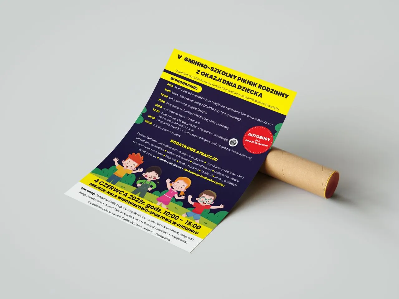 Projekt plakatu dla Gminno- Szkolnego pikniku rodzinnego