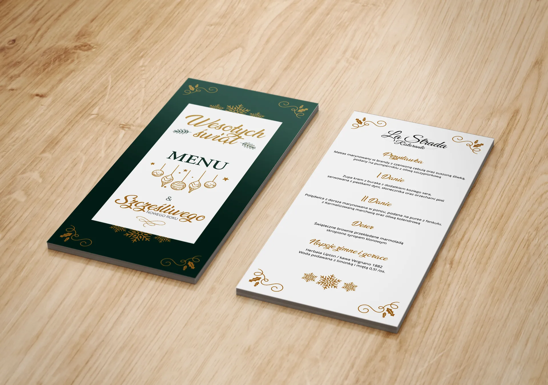 Świąteczne menu dla Restauracji La Strada