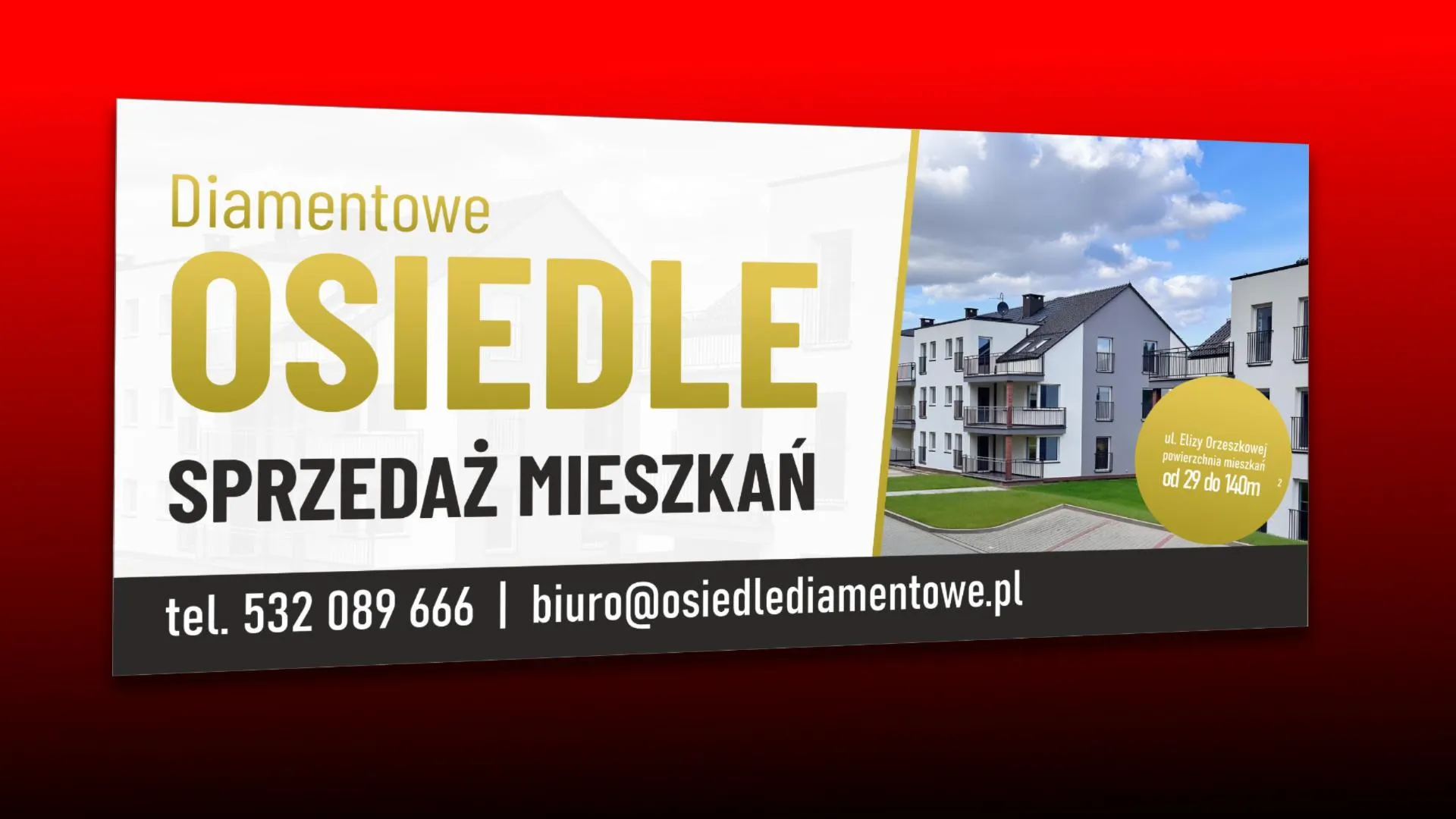 Baner dla Osiedla Diamentowego