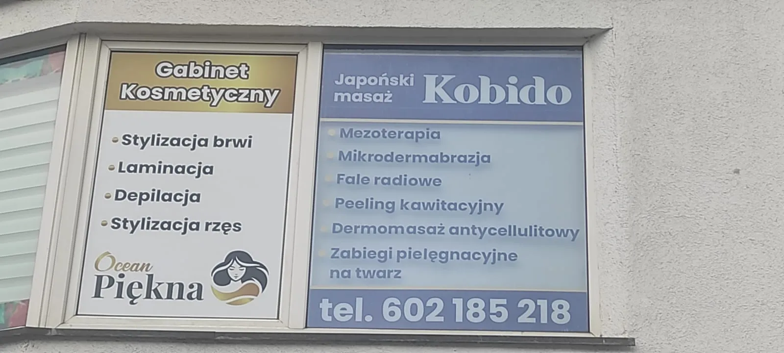 Oklejenie witryny dla Ocean Piękna