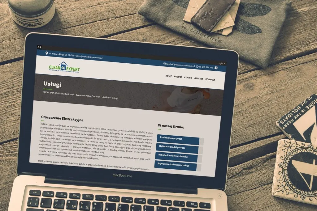 Strona internetowa dla Clean Expert Police