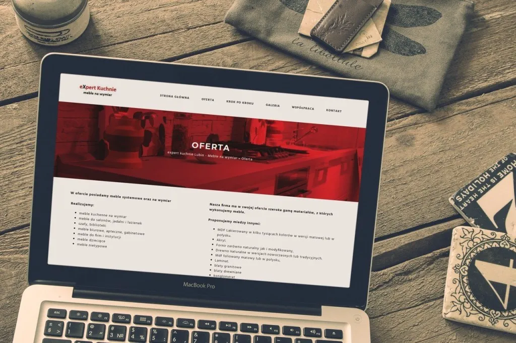 Wykonanie strony internetowej dla ExpertKuchnie z Lubina