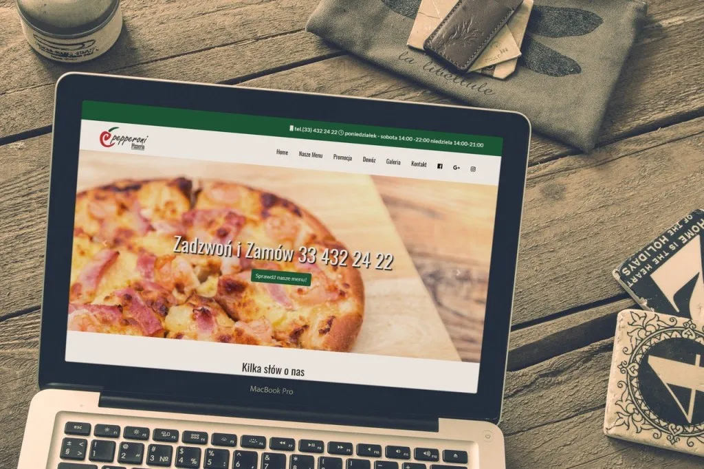 Wykonanie strony internetowej dla restauracji pepperoni