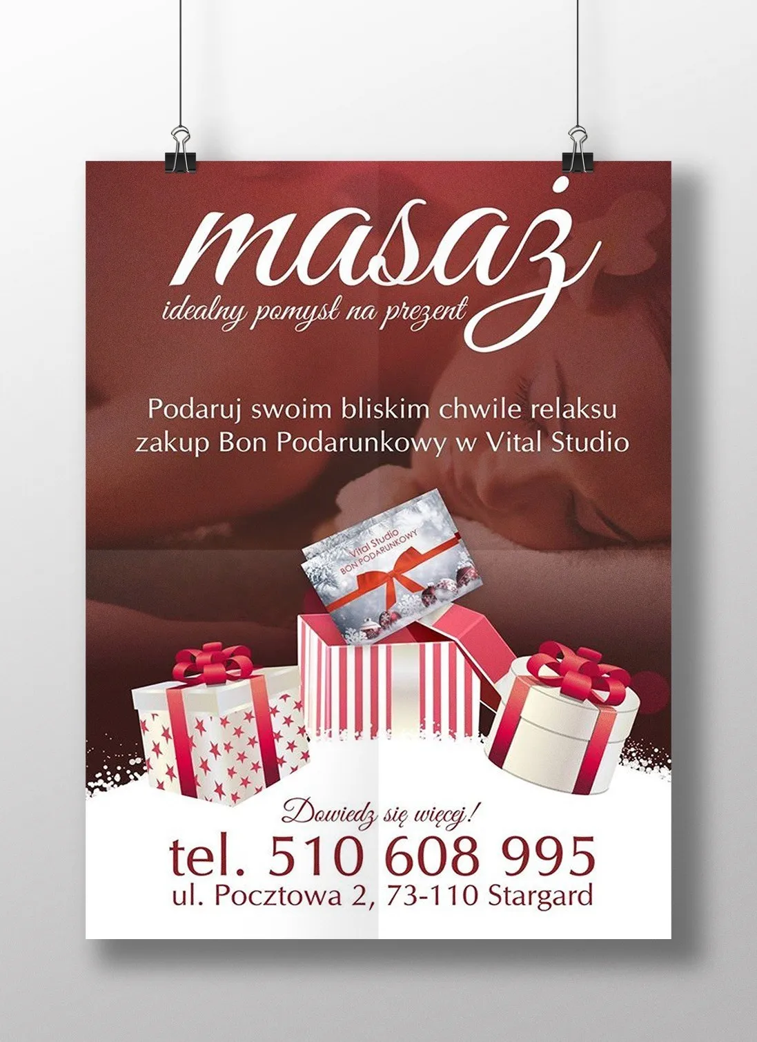 Plakaty reklamowe już od 10 sztuk! Najnowsza realizacja dla vitalstudio!