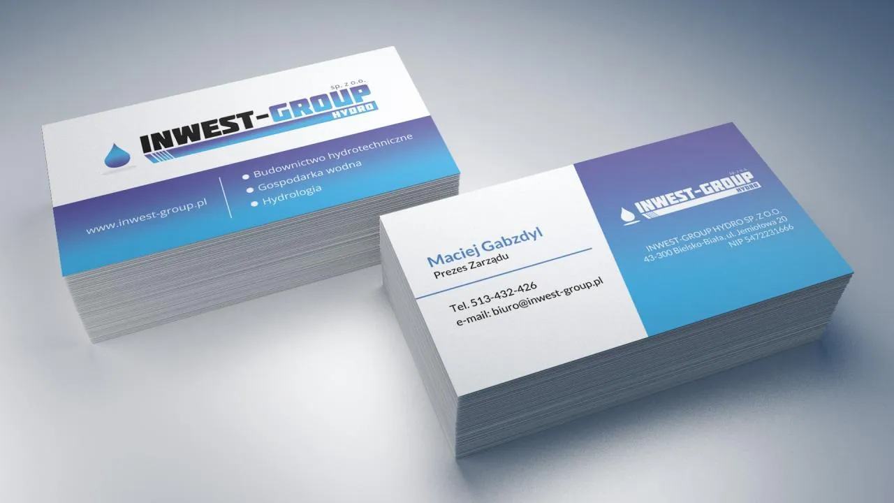 Wizytówki dla Inwest Group