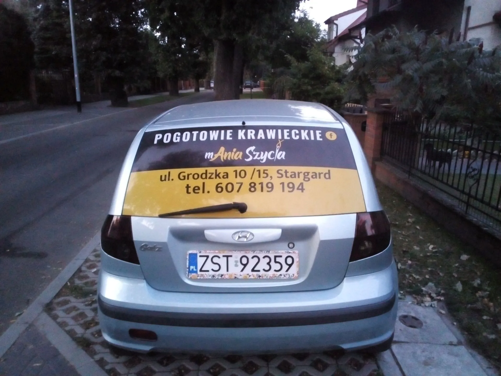 Oklejenie pojazdu dla mAnia Szycia
