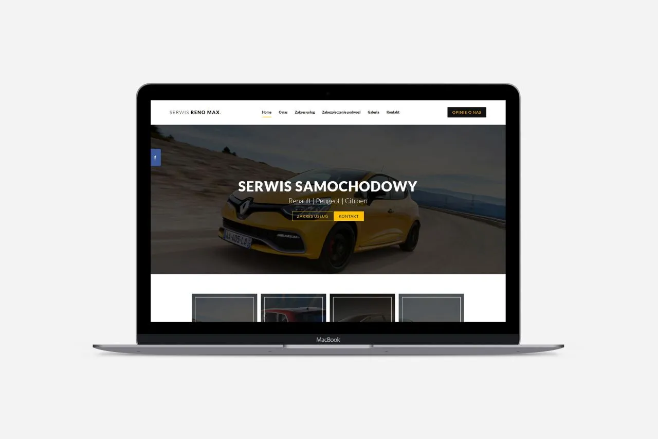 Strona internetowa dla serwis reno max